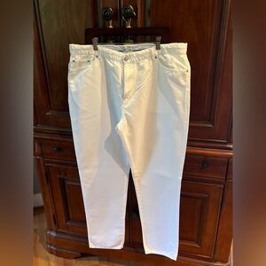 Peter Millar White Linen & Cotton Pants (EUC)